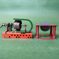 tekno røde metal maskiner til dampmaskinen gammelt legetøj